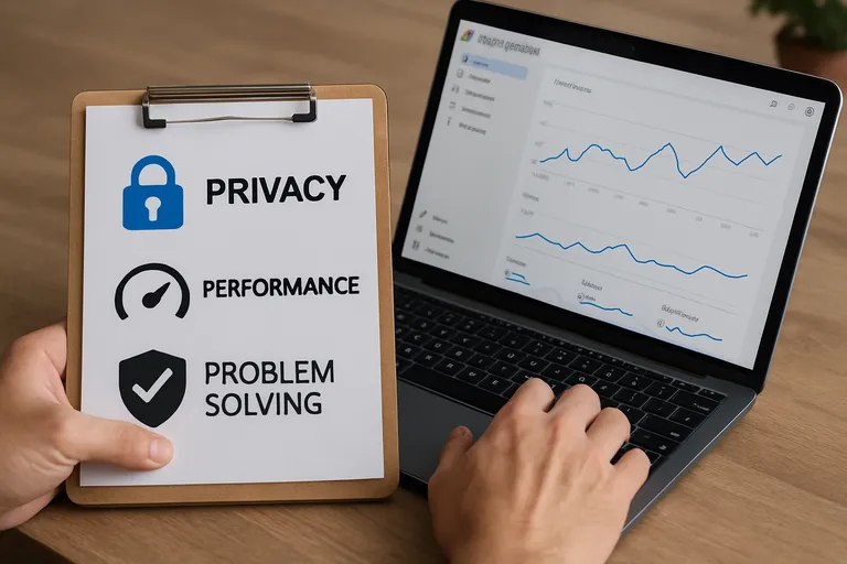 Privacy, performance en probleemoplossing